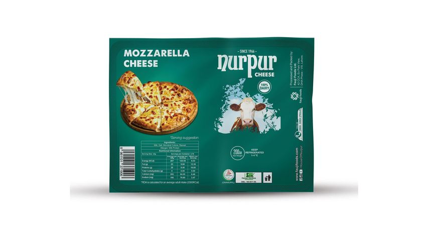 Nurpur Mozzarella Cheese Block 200g