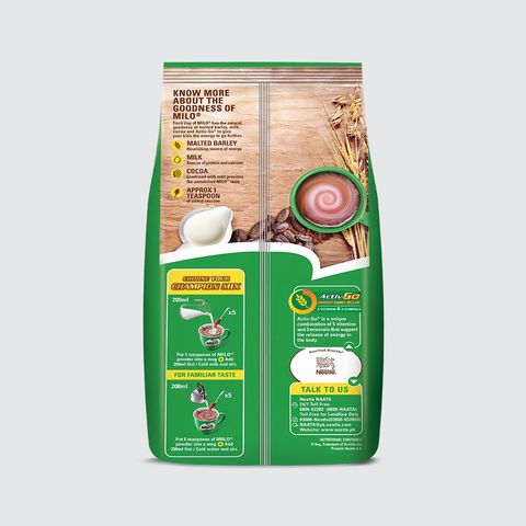 NESTLE MILO Activ-Go Cocoa Malt Powder 300g Pouch