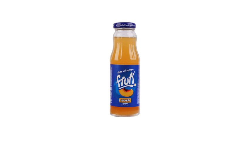 Fruti Peach Glass Bottle 200ml