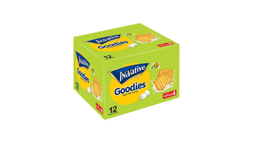 Innovative Goodies Lemon Egg and Milk Cookies Snack Pack Box