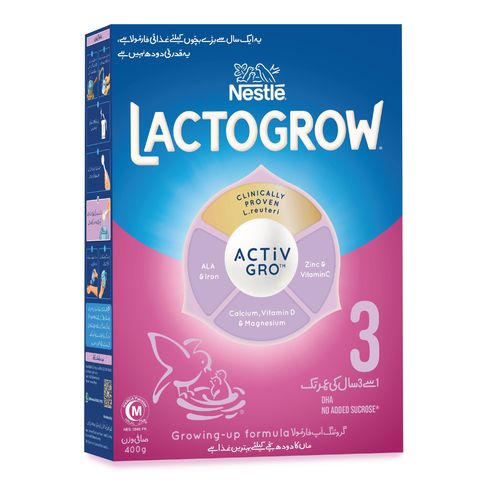 NESTLE LACTOGROW 3 Growing-up Formula Powder Milk 400g