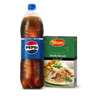 Pepsi PET 1.5l + Shan Sindhi Biryani Masala 55g