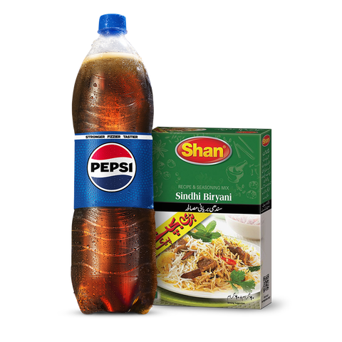 Pepsi PET 1.5l + Shan Sindhi Biryani Masala 55g