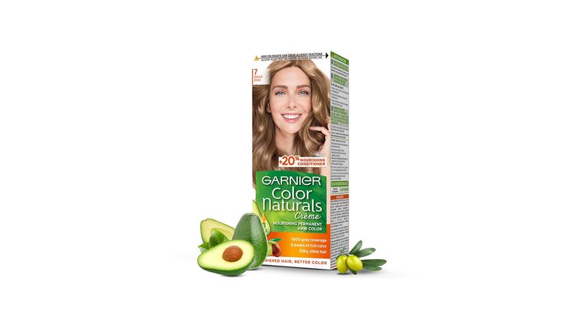 Garnier Color Naturals 7 Blonde Hair Color Enriched With 3 Essential Oils