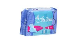 Freedom Sanitary Pads Ultra Thin Long 8 Pieces