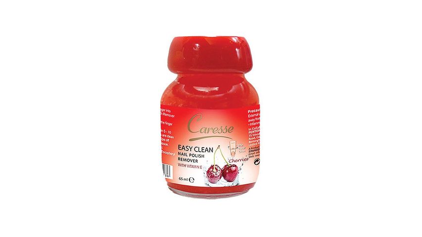 Caresse Easy Clean Nail Polish Remover - Cherries
