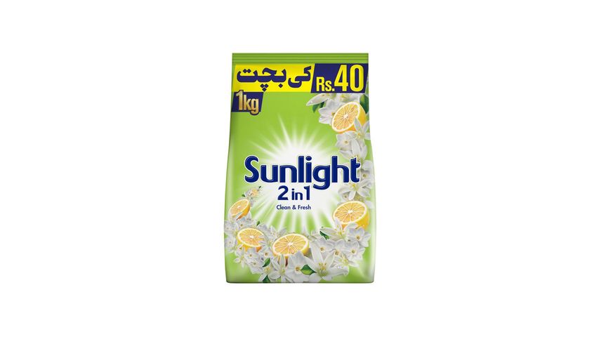 SUNLIGHT GREEN CLEAN AND FRESH WASHING POWDER 1KG