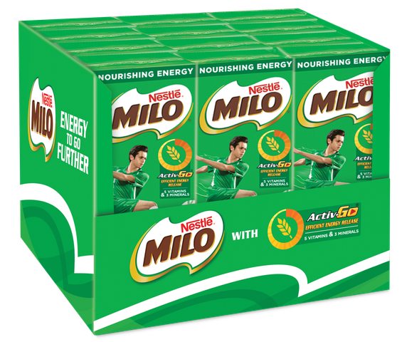 Nestle Milo Active Go Cocoa Malt Beverage 12x180ml (12pieces)