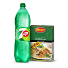 7Up PET 1.5l + Shan Sindhi Biryani Masala 55g