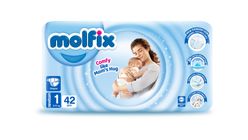 Molfix Diaper Newborn Twin Pack Size 1 (2-5kg) 42 Pcs