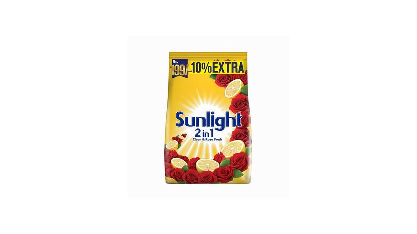SUNLIGHT YELLOW CLEAN AND ROSE FRESH WASHING POWDER 760G