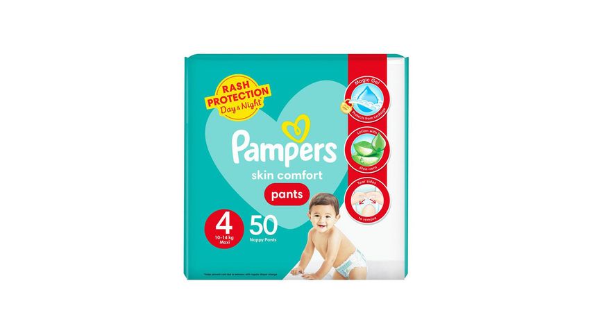 Pampers Pants Baby Diapers Size 4 Large 50 Pieces