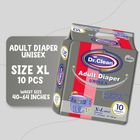 Dr Clean Adult Diapers Unisex Extra Large 10 Pieces
