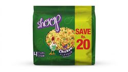 Shoop Chicken Flavour Instant Noodles Packet of 4 x 50g