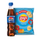 Pepsi PET 345ml + Lay's Chips Paprika (Rs.50) 1 Piece