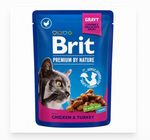 Brit Premium Cat Pouch (Chicken & Turkey) 100g