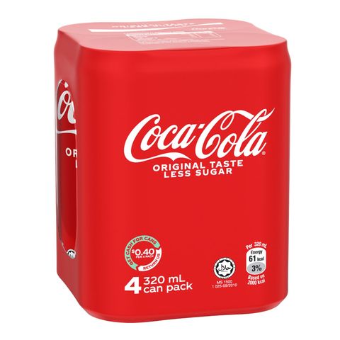 Coca-Cola Original Taste 4 x 320ml (Recyclable)