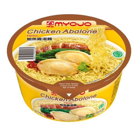 Myojo Instant Noodles Bowl Chicken Abalone (Halal) 80g