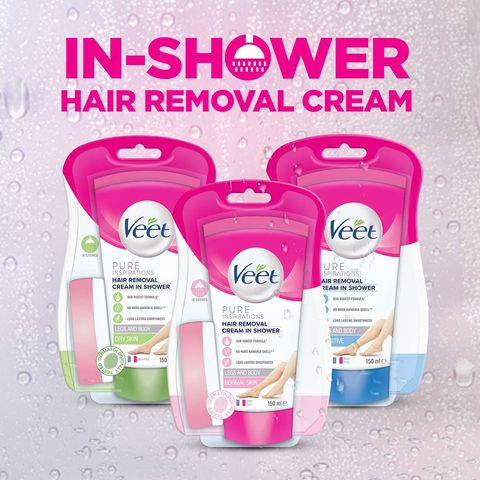 Veet In-Shower Hair Removal Cream for Dry Skin 150ml