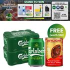 [GWP Bundle] Carlsberg Pilsner 24s (Recyclable) Free Skylight Braised Superior Cherry Heart Abalone 425g