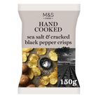 Sea Salt & Cracked Black Pepper Hand Cooked Crisps 150g (722834)