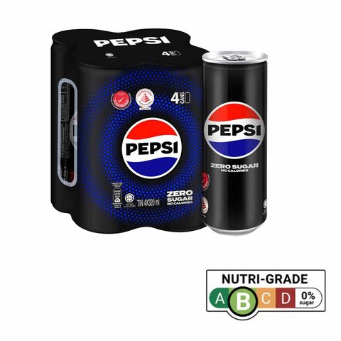 Pepsi Black Cans 4s x 320ml