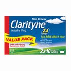 Clarityne Non-drowsy Allergy Relief Twin Pack, 2x10 tablets
