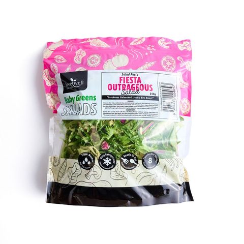 Livewell Ready to Eat Fiesta Outrageous Salad 250g