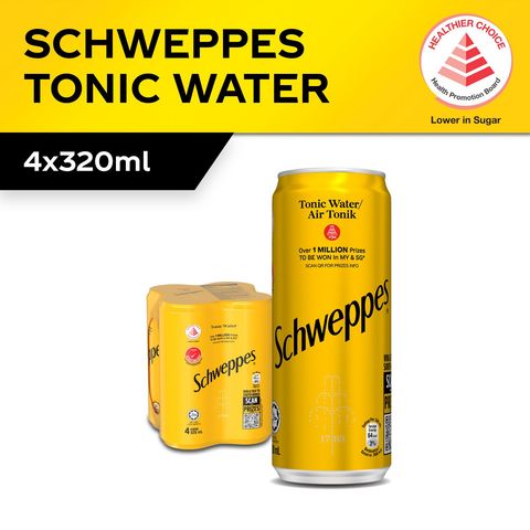 Schweppes Tonic Water 4 x 320ml