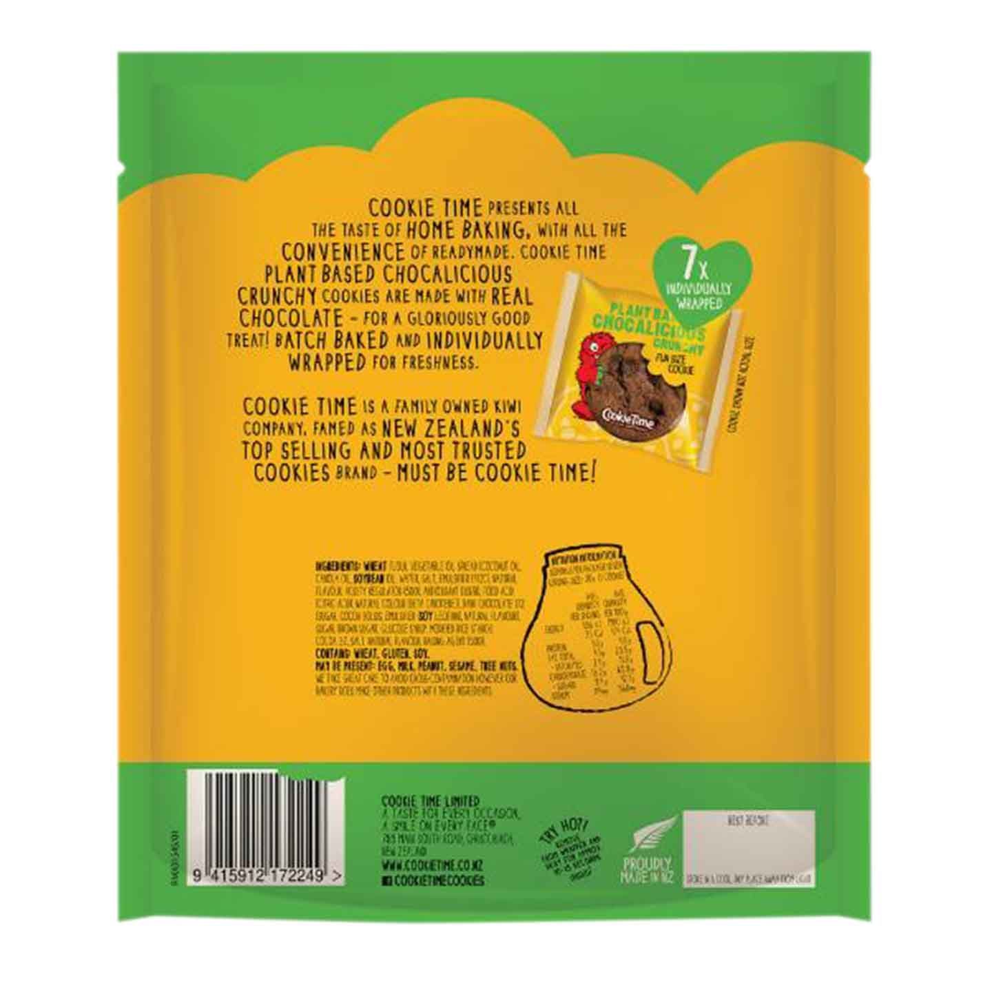 Order Cookietime Plant Based Chocalicious Crunchy Fun Size Cookies