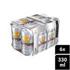 Sapporo Premium Beer Can 6s x 330ml