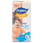 Drypers Baby Drypantz Jumbo XL 32 Pieces
