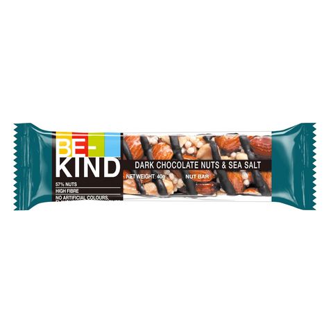 Be-Kind Dark Chocolate Nuts & Sea Salt Nut Bar 40g