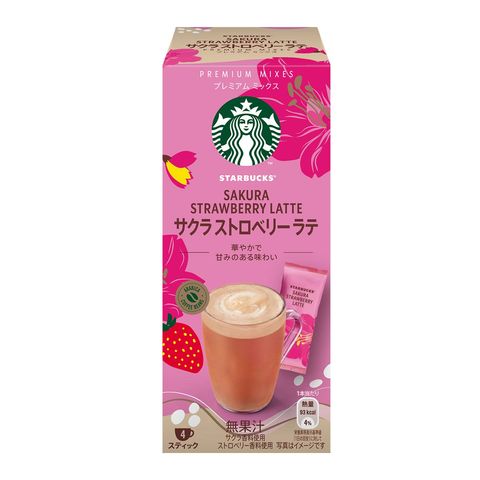 Starbucks Premium Mixes Sakura Strawberry Latte 4 x 24g