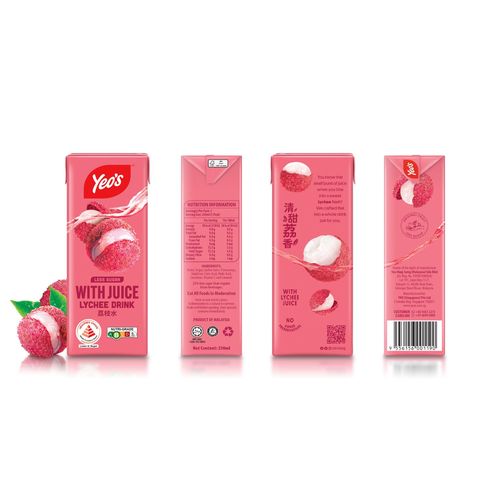 Yeo's Lychee Drink (Less Sugar) 6pcs x 250ml