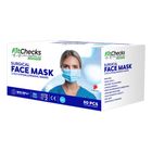 Fitchecks Surgical Face Mask 3-ply Hypoallergenic Individually Wrapped 50 Pieces