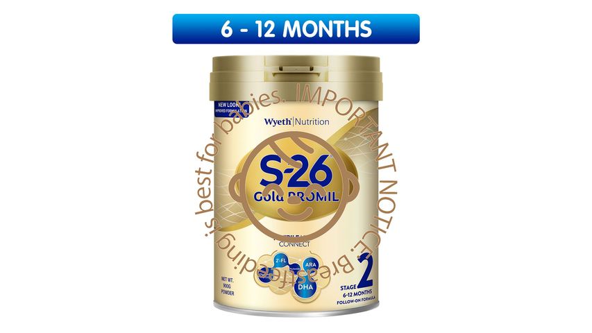 Wyeth S-26 Gold Promil Stage 2 Follow-up Milk Formula (from 6 Months) 900g
