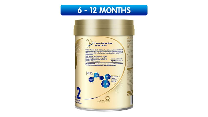 Wyeth S-26 Gold Promil Stage 2 Follow-up Milk Formula (from 6 Months) 900g