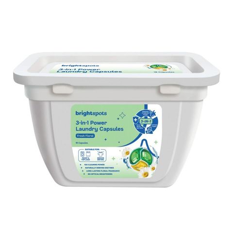 brightspots 3-in-1 Power Laundry Capsules – Fresh Floral 18 Pieces