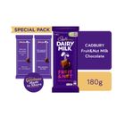 Cadbury Dairy Milk Fruit & Nut Chocolate Block 180g