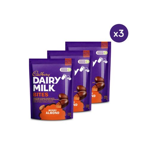Cadbury Dairy Milk Roast Almond Bites 50g (Bundle of 3)