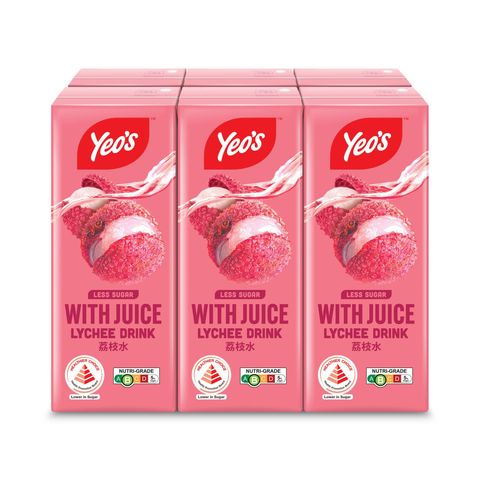 Yeo's Lychee Drink (Less Sugar) 6pcs x 250ml
