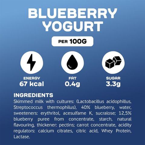 Arla Protein Blueberry Yoghurt Lactose Free 150g