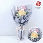 Flower Champagne Rose with My Melody Decor Tag 1 Bouquet - SNAR2407FP