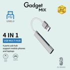 Diginut DA-17 USB-A Hub 3.0 + 2.0 Compatible (4 Ports) 1pc