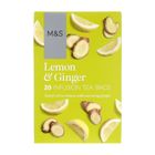 M&S Lemon & Ginger Infusion Tea Bags. 1 packet - 29368273