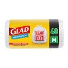 Glad Wavetop Kitchen Tidy Trash Bags Medium 40 Pieces