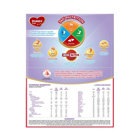Dumex Dugro Stage 4 Growing Up Baby Milk Formula 1.6kg