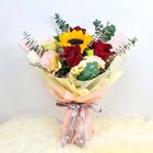 Flower Sunflower with Roses (3 Stalks) 1 Bouquet - BQ2414FP