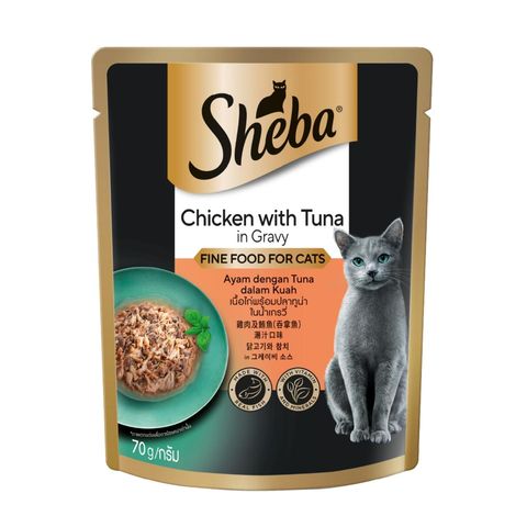Sheba Pouch Tuna & Chicken 70g